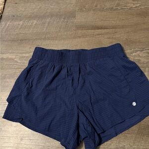 Apana Navy Athletic Shorts with Elastic Waist